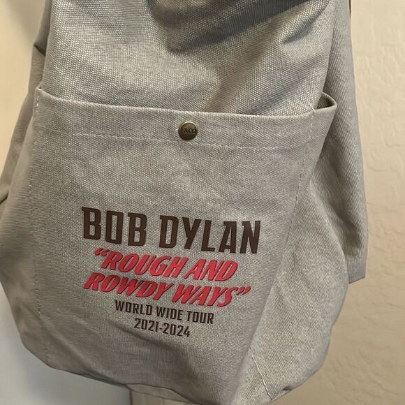 Bob Dylan Gray Rough And Rowdy Ways World Wide Tour 2021-2024 Graphic Backpack - Picture 3 of 10